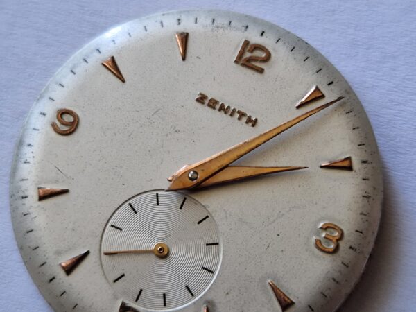 Vintage Zenith Cal. 106 Movement with Dial & Hands c.1955