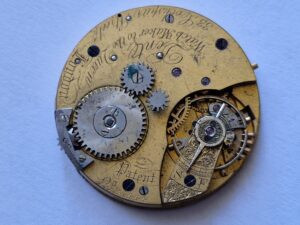 Antique pocket watch rare Dent movement 1 Antique Dent Pocket Watch Movement 35mm – Signed Dent Watchmaker to the Queen – Project Movement