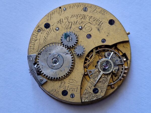 Antique Dent Pocket Watch Movement 35mm – Signed Dent Watchmaker to the Queen – Project Movement