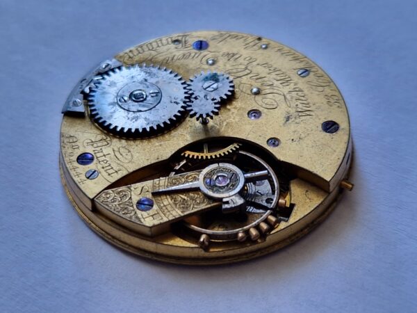 Antique Dent Pocket Watch Movement 35mm – Signed Dent Watchmaker to the Queen – Project Movement