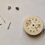 Vintage Landeron 248 Chronograph Watch Movement with Dial, Hands & Crown – Project