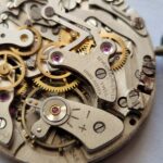 Vintage Landeron 248 Chronograph Watch Movement with Dial, Hands & Crown – Project