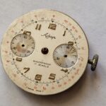 Vintage Landeron 248 Chronograph Watch Movement with Dial, Hands & Crown – Project