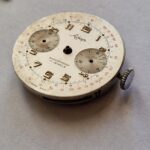 Vintage Landeron 248 Chronograph Watch Movement with Dial, Hands & Crown – Project