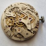 Vintage Landeron 248 Chronograph Watch Movement with Dial, Hands & Crown – Project