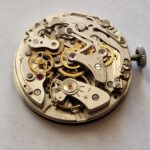 Vintage Landeron 248 Chronograph Watch Movement with Dial, Hands & Crown – Project