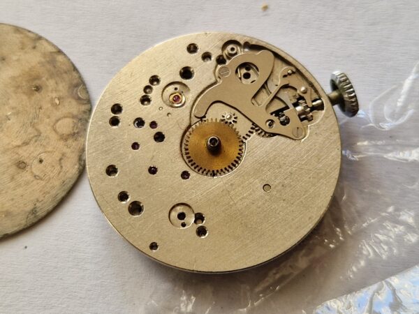 Vintage Landeron 248 Chronograph Watch Movement with Dial, Hands & Crown – Project
