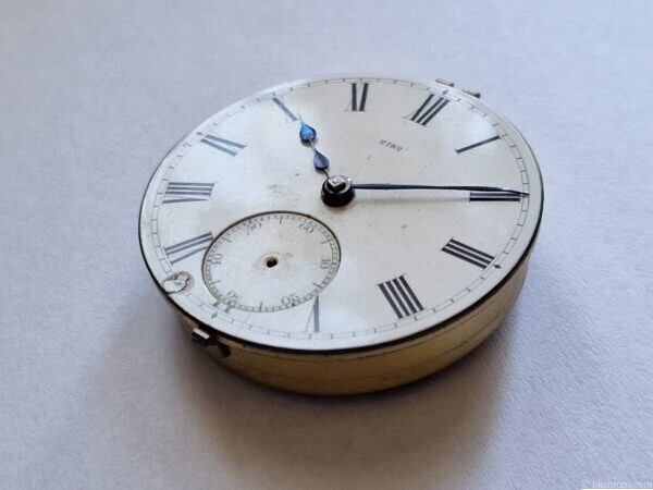 Antique Mappin & Webb Fusee Key Winding Pocket Watch Movement with Dial – Project