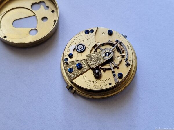 Antique Mappin & Webb Fusee Key Winding Pocket Watch Movement with Dial – Project