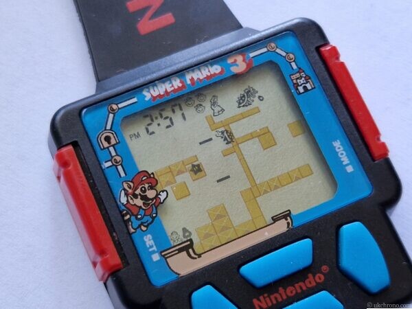Vintage Nintendo Super Mario Bros. 3 Game Watch with Strap