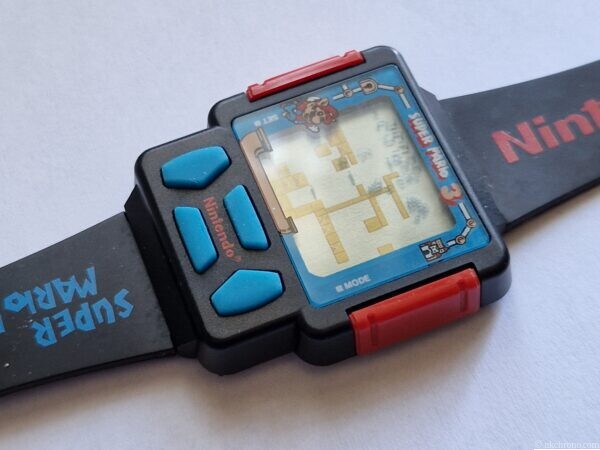 Vintage Nintendo Super Mario Bros. 3 Game Watch with Strap