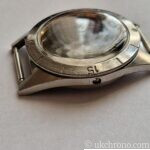 Vintage Favre-Leuba Day-Matic Waterdeep Diver Watch Case Only 36.5mm Stainless Steel Project