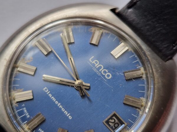 Vintage Lanco Diametron Electronic Watch 40mm Early Electronic Movement
