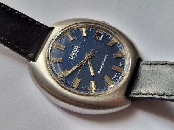 Vintage Lanco Diametron Electronic Watch 40mm Early Electronic Movement