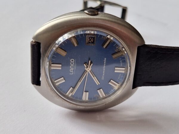 Vintage Lanco Diametron Electronic Watch 40mm Early Electronic Movement
