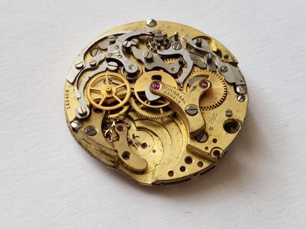 vintage Universal 285 chronograph watch movement parts
