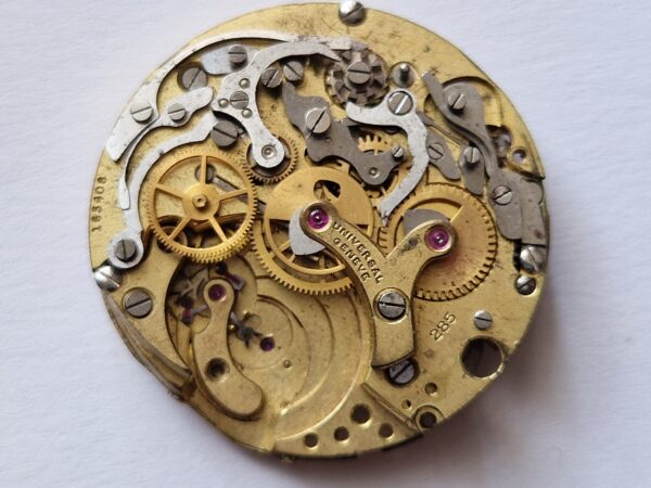 vintage Universal 285 chronograph watch movement parts