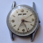 Malona Vintage Triple Calendar Project Watch Stainless Steel Case