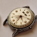 Malona Vintage Triple Calendar Project Watch Stainless Steel Case