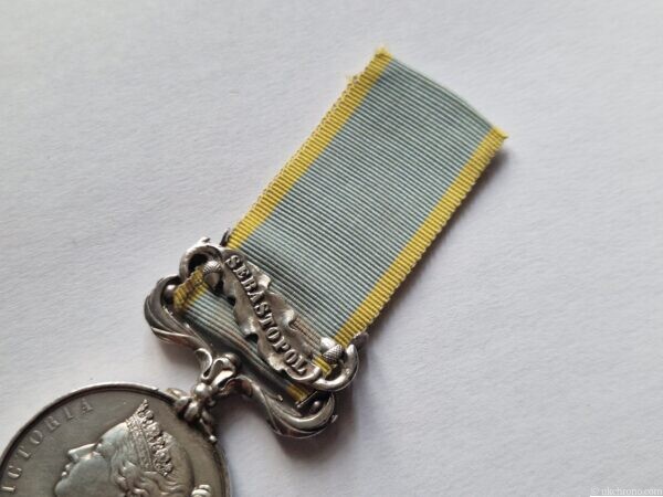Original British Crimea Medal 1854 with Sebastopol Clasp – Issued to Trooper J. Robinson, 10th Hussars