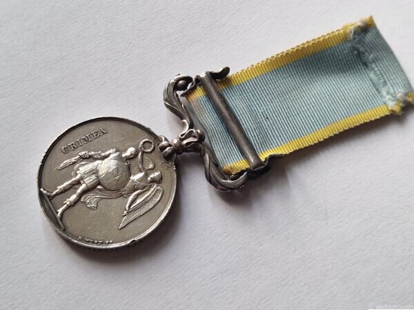 Original British Crimea Medal 1854 with Sebastopol Clasp – Issued to Trooper J. Robinson, 10th Hussars