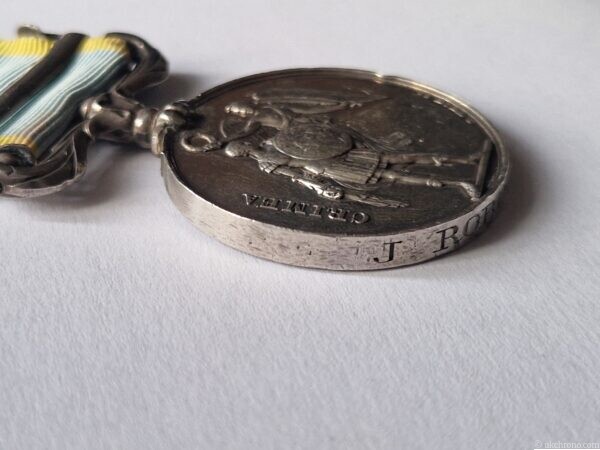 Original British Crimea Medal 1854 with Sebastopol Clasp – Issued to Trooper J. Robinson, 10th Hussars