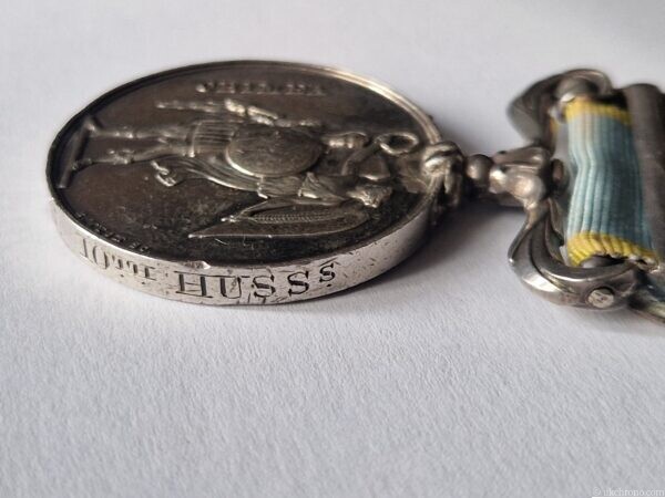 Original British Crimea Medal 1854 with Sebastopol Clasp – Issued to Trooper J. Robinson, 10th Hussars