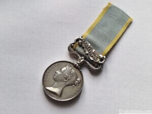 Original British Crimea Medal 1854 with Sebastopol Clasp – Issued to Trooper J. Robinson, 10th Hussars