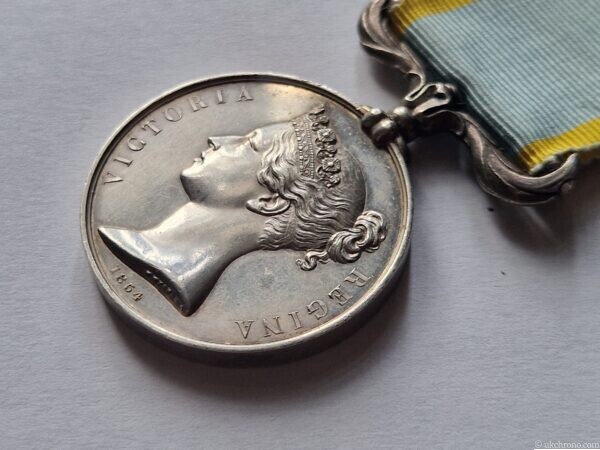 Original British Crimea Medal 1854 – Unnamed Issue with Original Ribbon