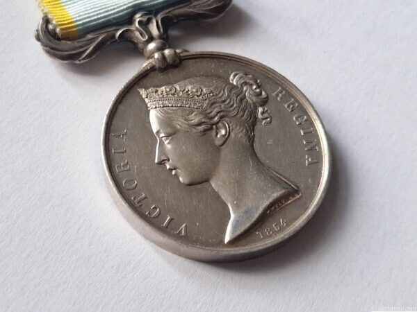 Original British Crimea Medal 1854 – Unnamed Issue with Original Ribbon