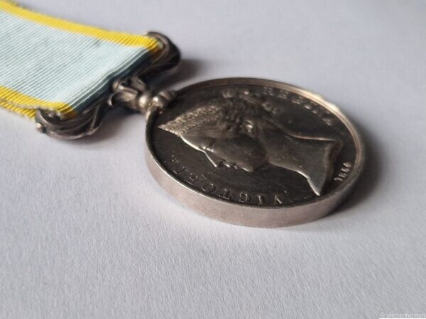 Original British Crimea Medal 1854 – Unnamed Issue with Original Ribbon