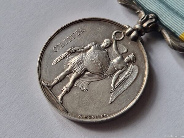 Original British Crimea Medal 1854 – Unnamed Issue with Original Ribbon