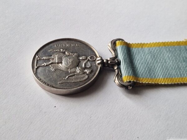 Original British Crimea Medal 1854 – Unnamed Issue with Original Ribbon
