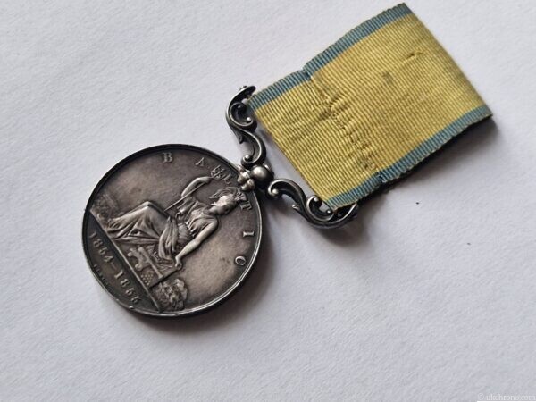 Original Victorian Baltic Medal 1854–1855 – Royal Navy & Royal Marines Crimean War Campaign Medal