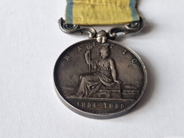 Original Victorian Baltic Medal 1854–1855 – Royal Navy & Royal Marines Crimean War Campaign Medal