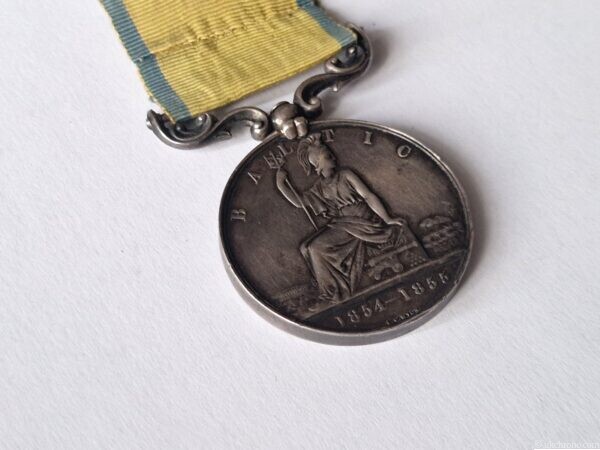Original Victorian Baltic Medal 1854–1855 – Royal Navy & Royal Marines Crimean War Campaign Medal