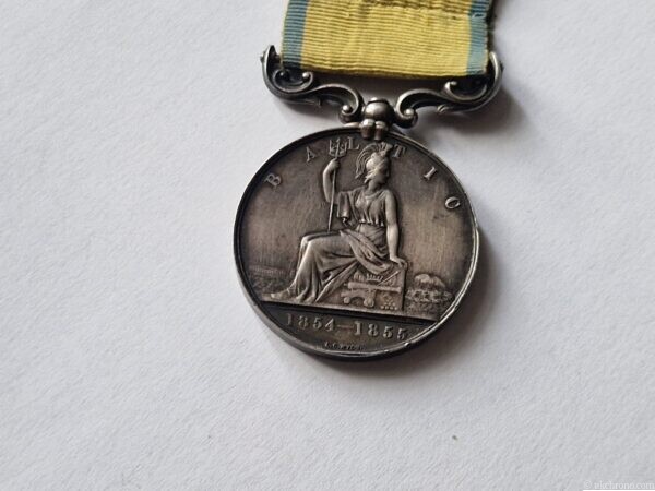 Original Victorian Baltic Medal 1854–1855 – Royal Navy & Royal Marines Crimean War Campaign Medal