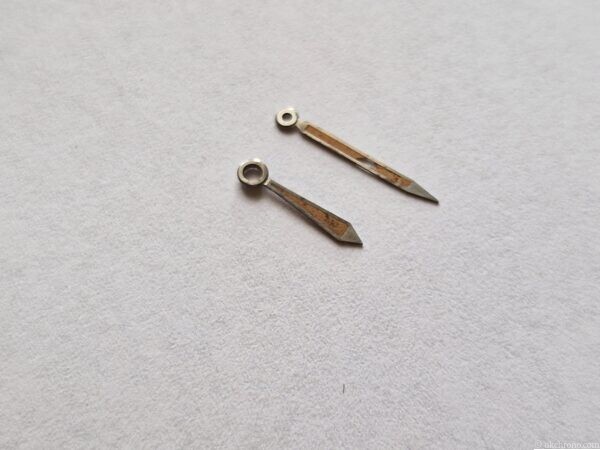British Military Record watch hands Hour + minute set for cal 022K