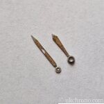 British Military Record watch hands Hour + minute set for cal 022K