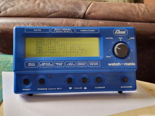 watchmakers tool Vintage ELMA watch timing testing watch timegrapher tester
